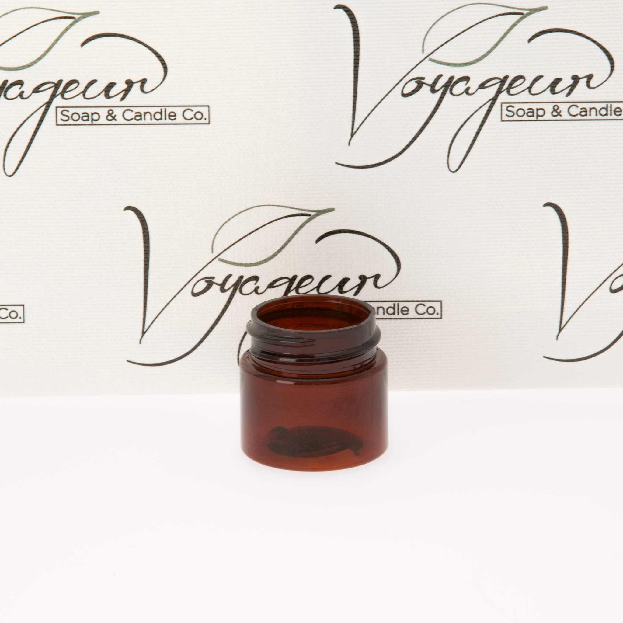 0.5 oz Straight Sided Amber Jar with 33-400 Neck