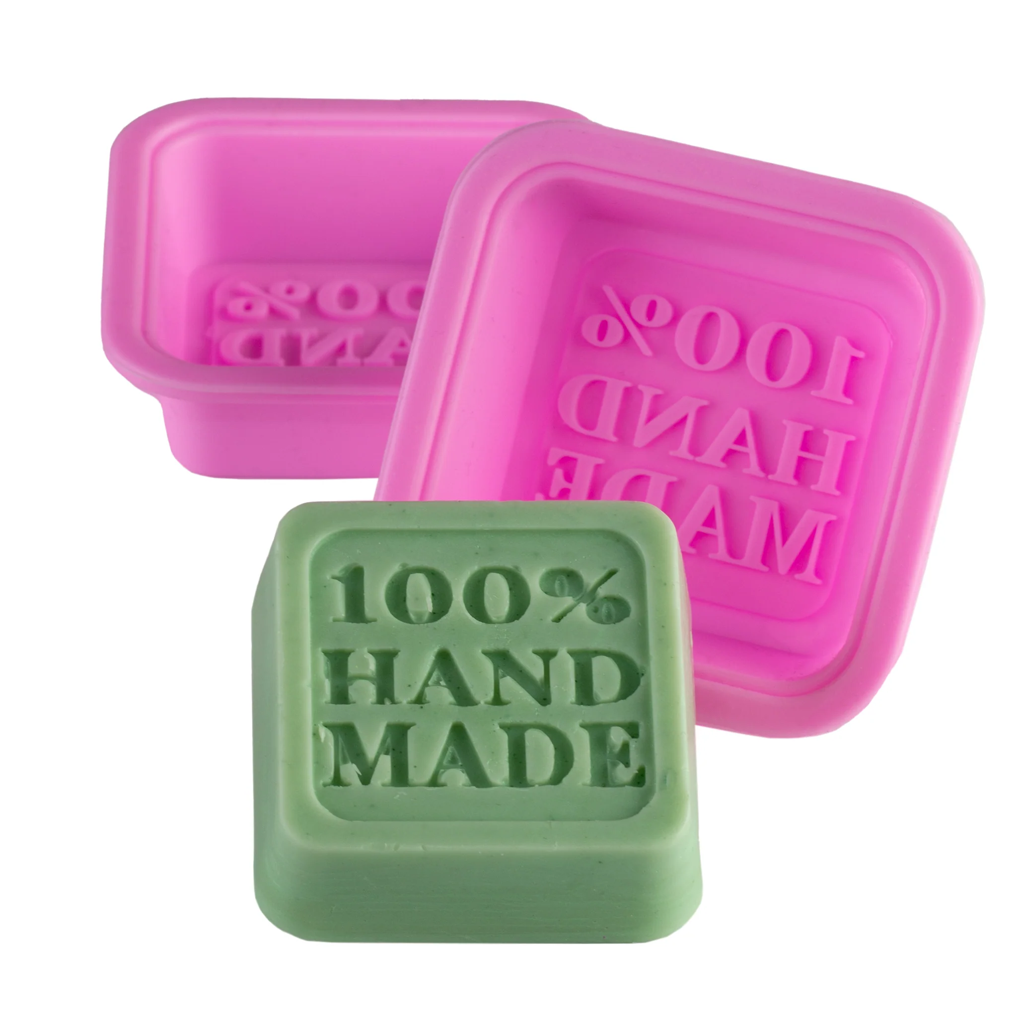 100% Hand Made Silicone Soap Mold - Single Cavity