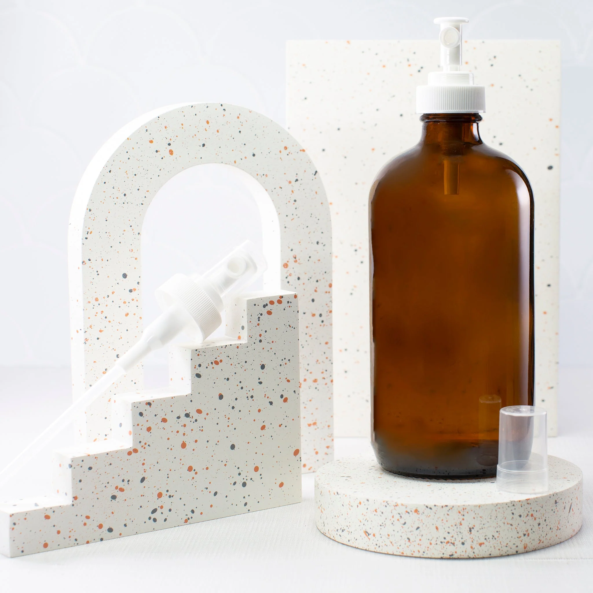 16 oz Amber Glass Bottle with 28-400 Neck - Image 7