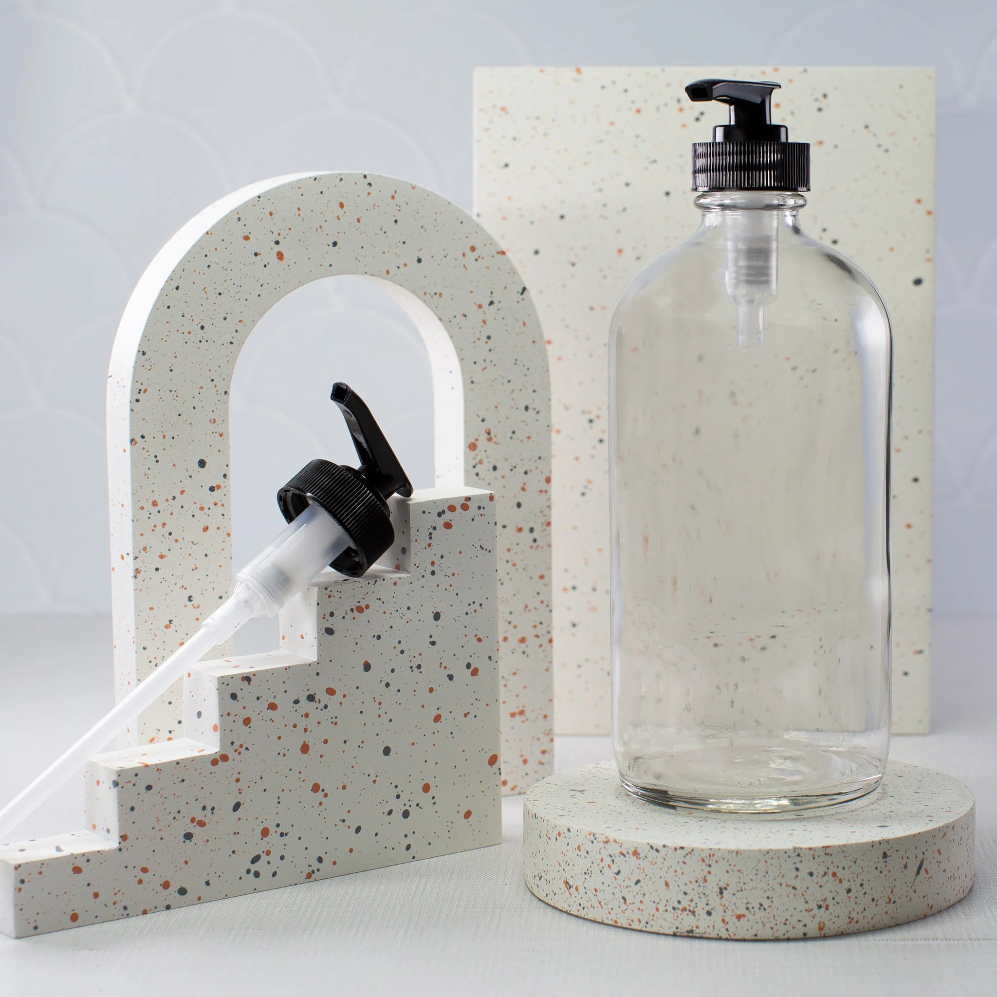 16 oz Clear Glass Bottle with 28-400 Neck - Image 2