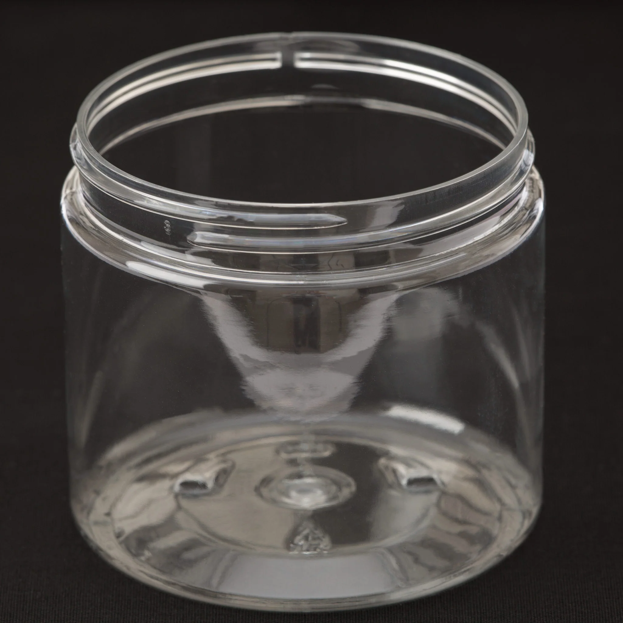16 oz Clear Straight Sided Jar with 89-400 Neck