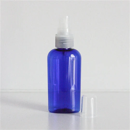2 oz Blue PET Cosmo Oval with 20-410 Neck - Image 5