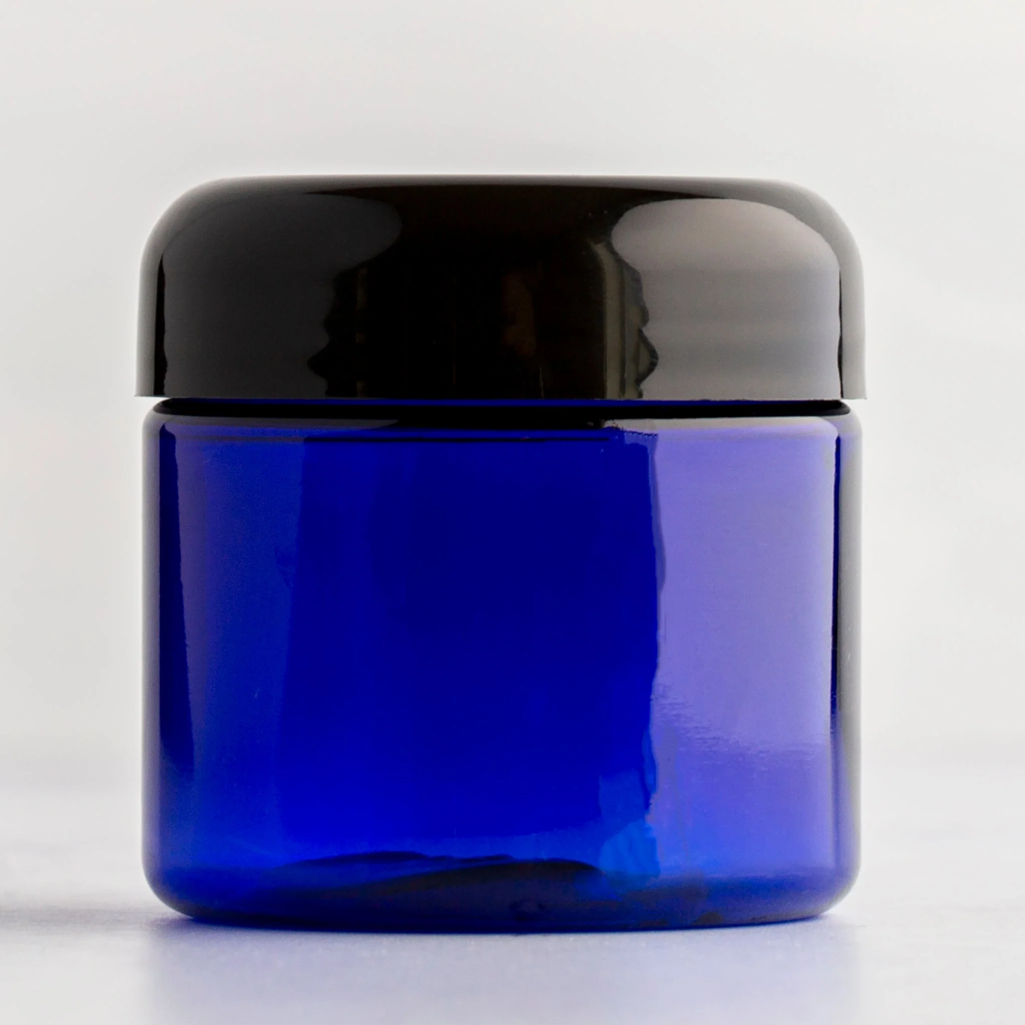 2 oz Blue Straight Sided Jar with 48-400 Neck - Image 6