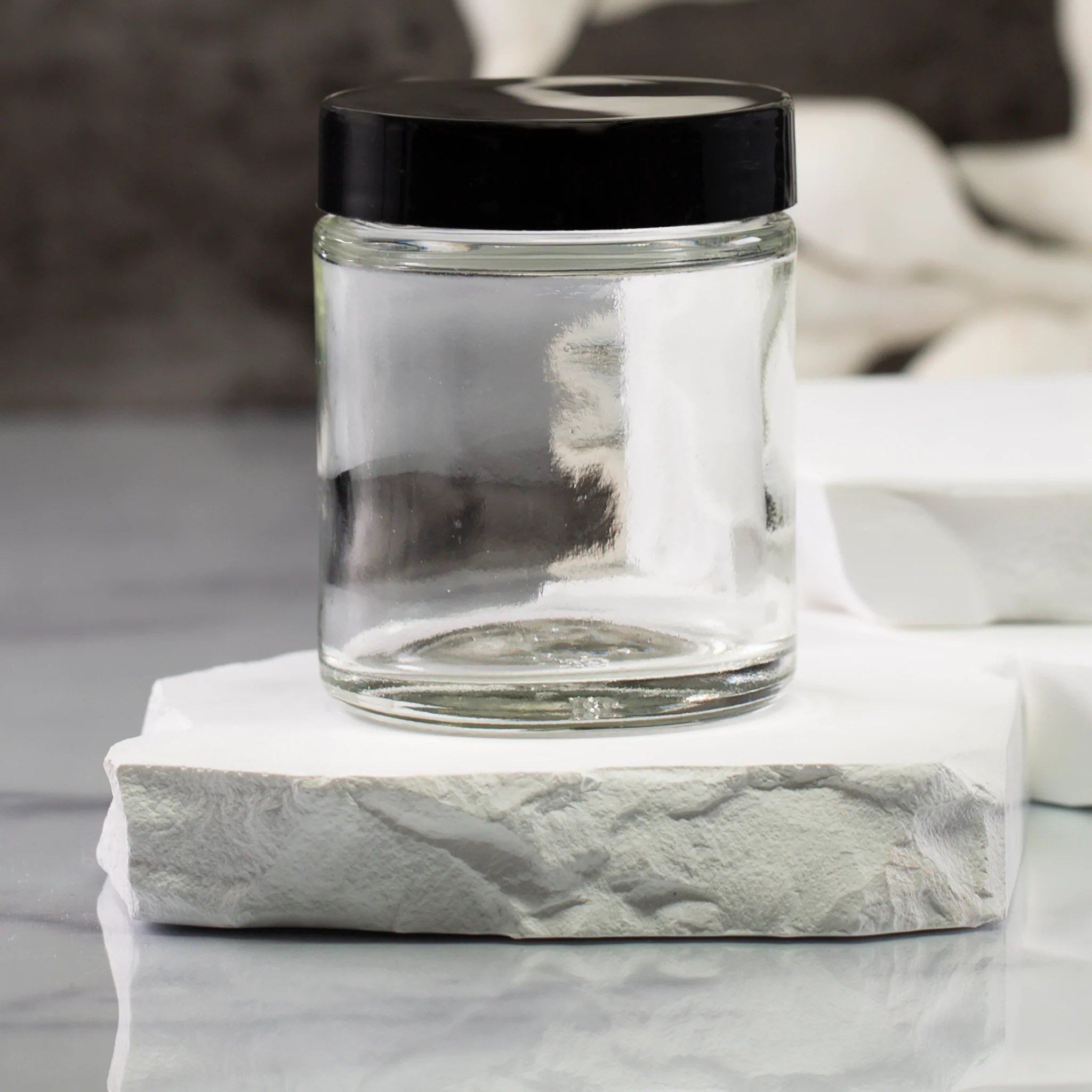 2 oz Clear Glass Jar with 48-400 Neck - Image 5
