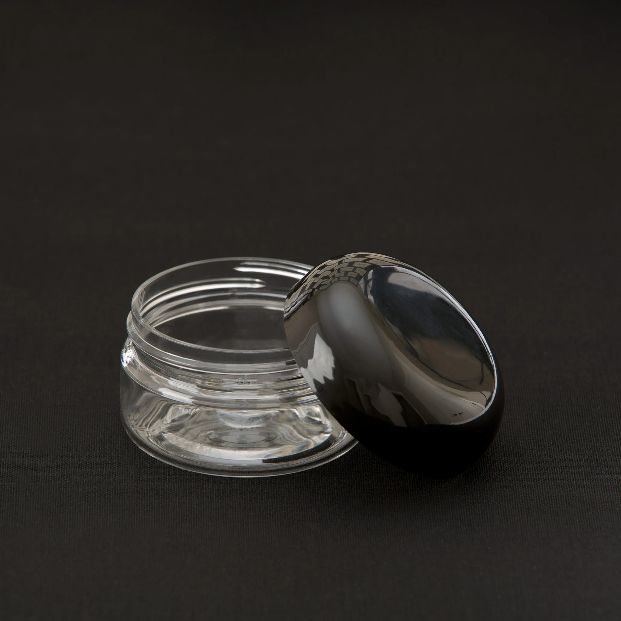 2 oz Clear Shallow Jar with 58-400 Neck - Image 3