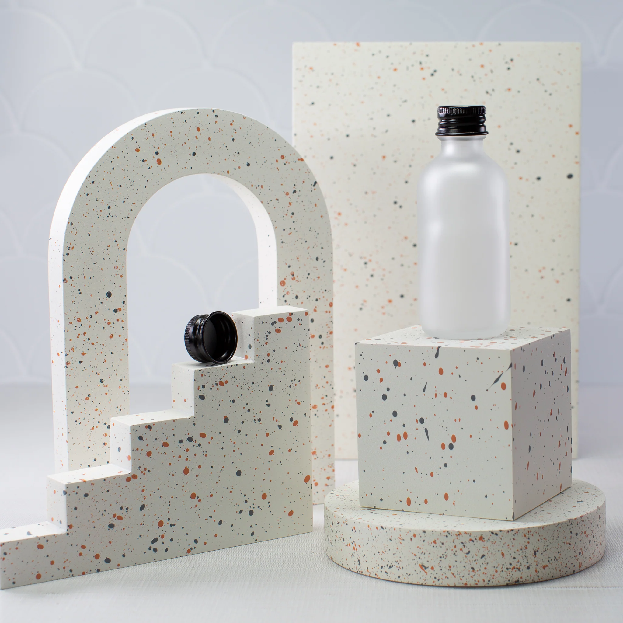 2 oz Frosted Glass Bottle with 20-400 Neck - Image 3