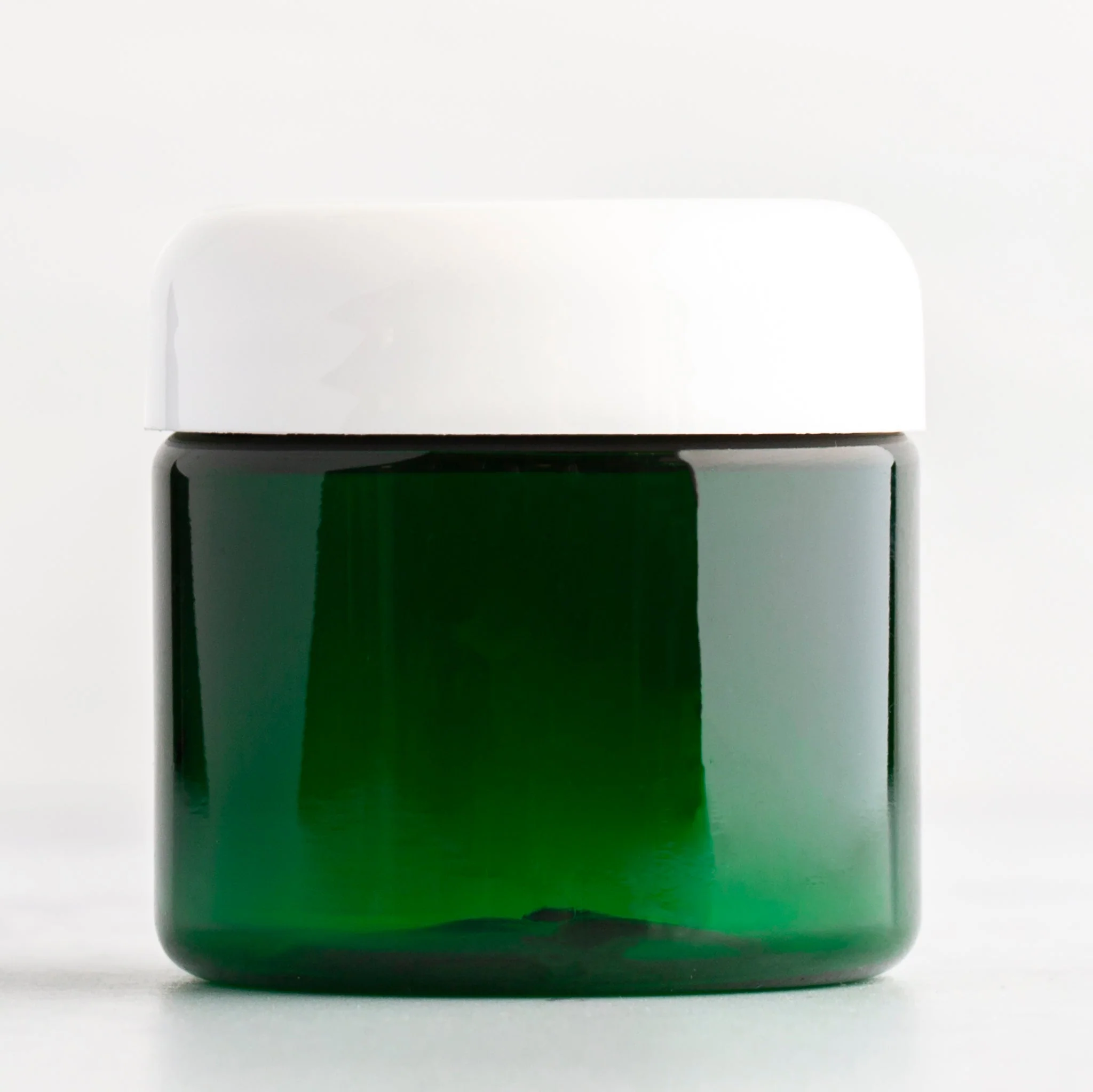 2 oz Green Straight Sided Jar with 48-400 Neck - Image 2