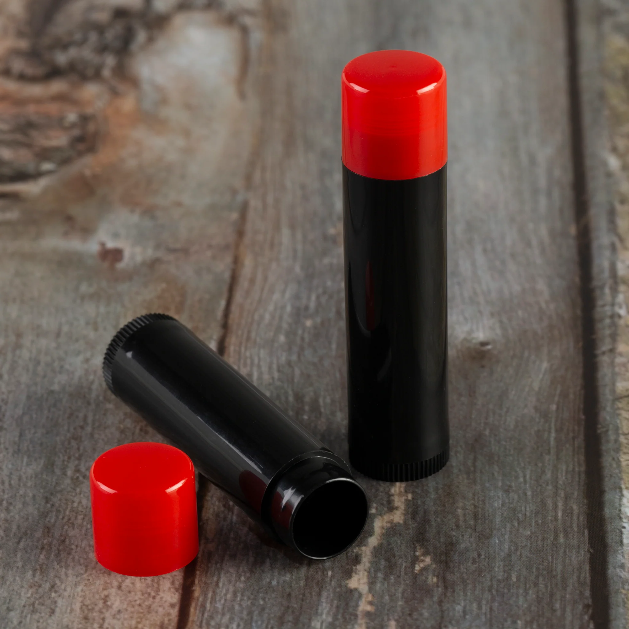 4.5 ml / 0.15 oz Black Lip Balm Tube with Cap - Image 2