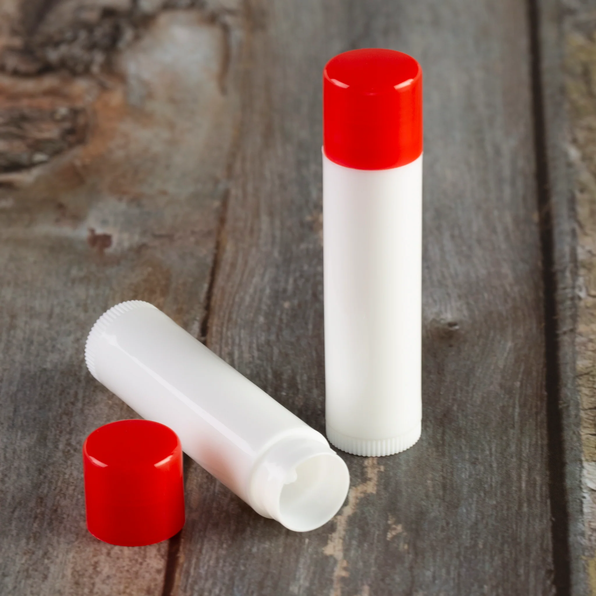 4.5 ml / 0.15 oz White Lip Balm Tube with Cap - Image 2