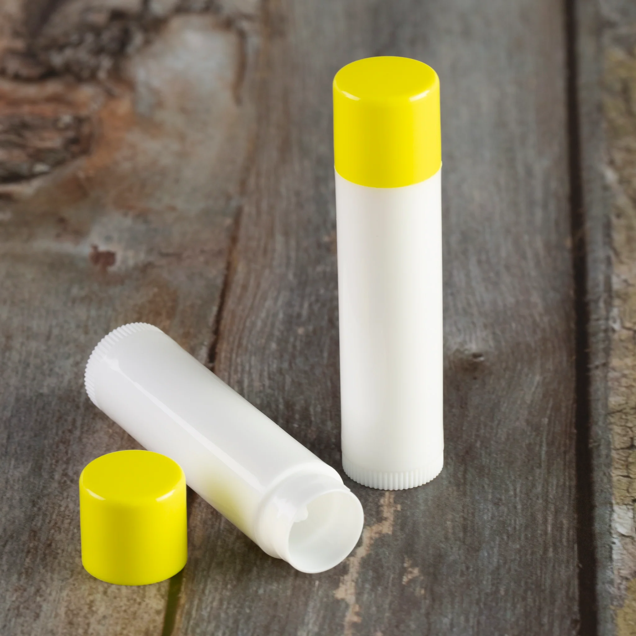 4.5 ml / 0.15 oz White Lip Balm Tube with Cap - Image 3