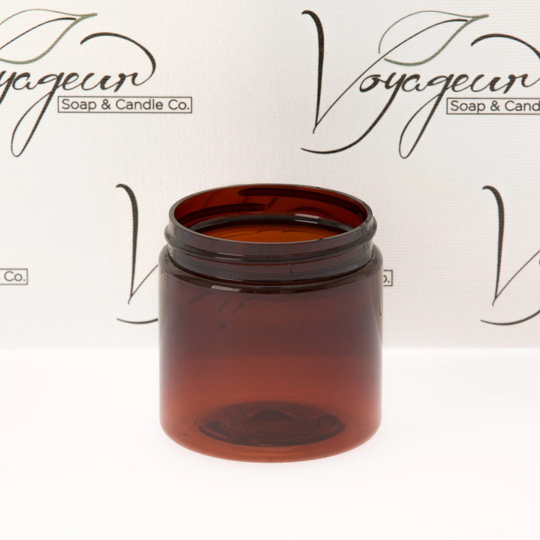 4 oz Amber Straight Sided Jar with 58-400 Neck