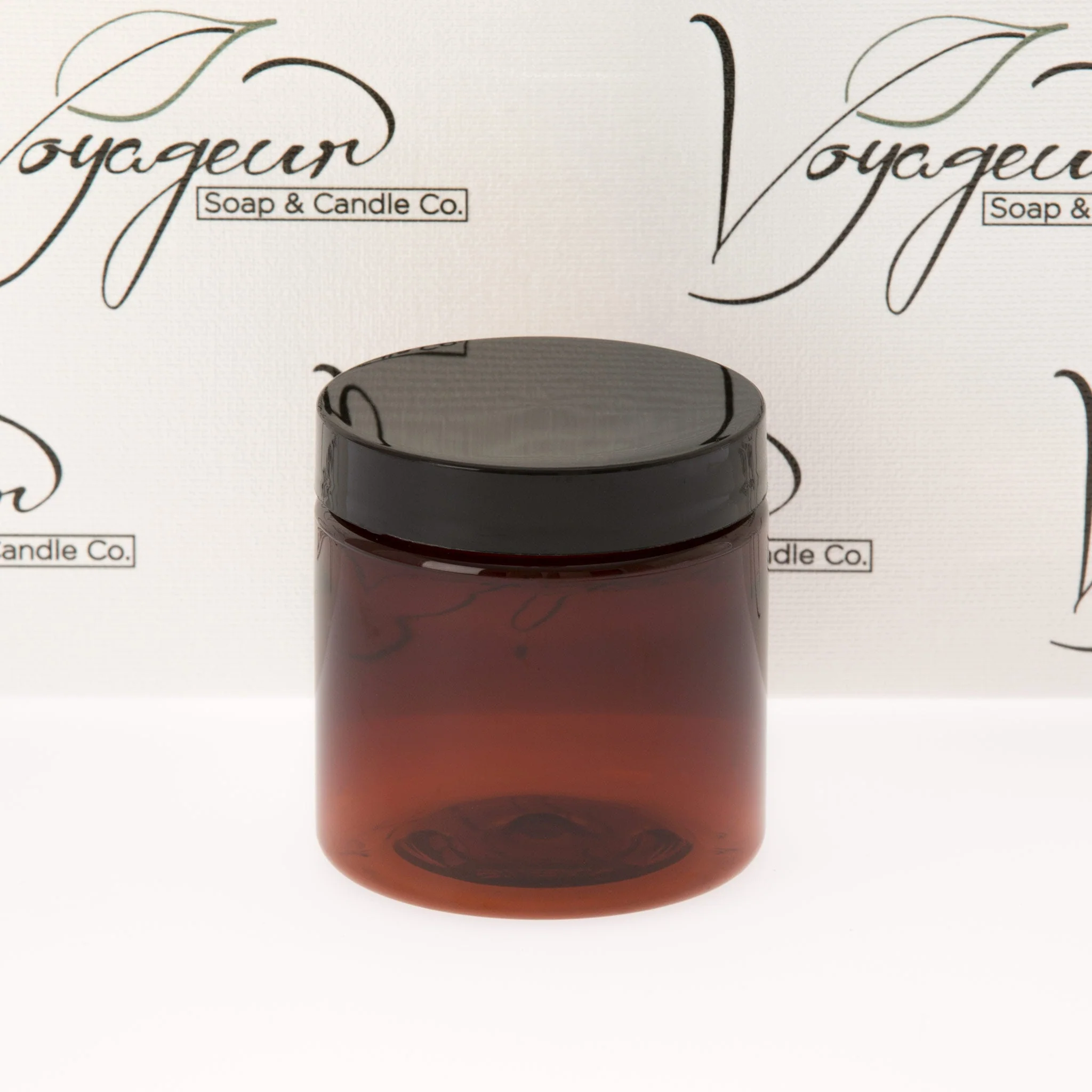 4 oz Amber Straight Sided Jar with 58-400 Neck - Image 4