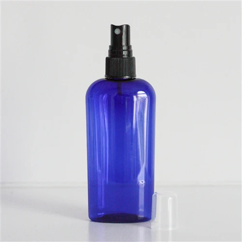 4 oz Blue PET Cosmo Oval with 20-410 Neck - Image 4