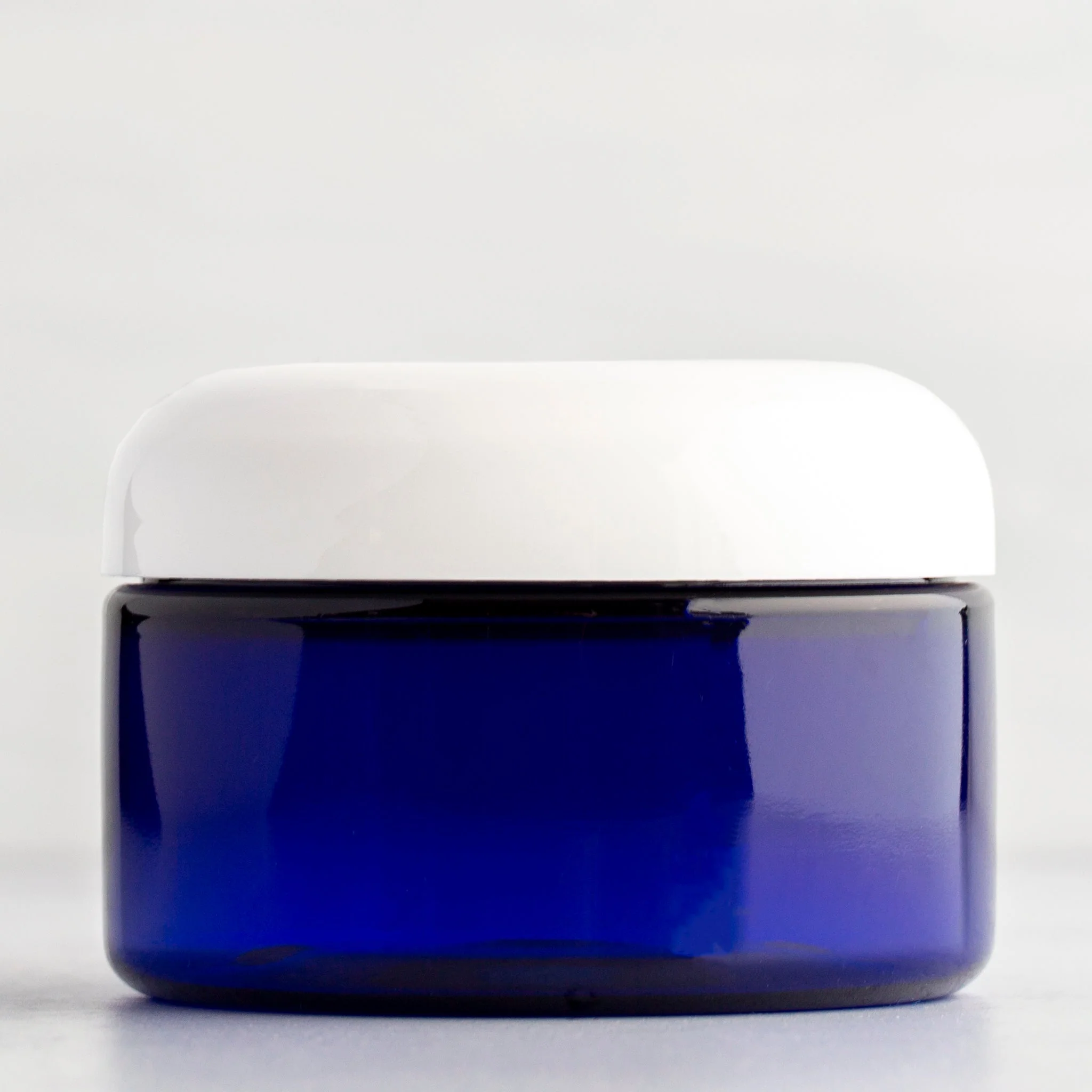 4 oz Blue Shallow Jar with 70-400 Neck - Image 4