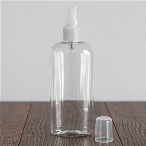 4 oz Clear PET Cosmo Oval with 20-410 Neck - Image 5