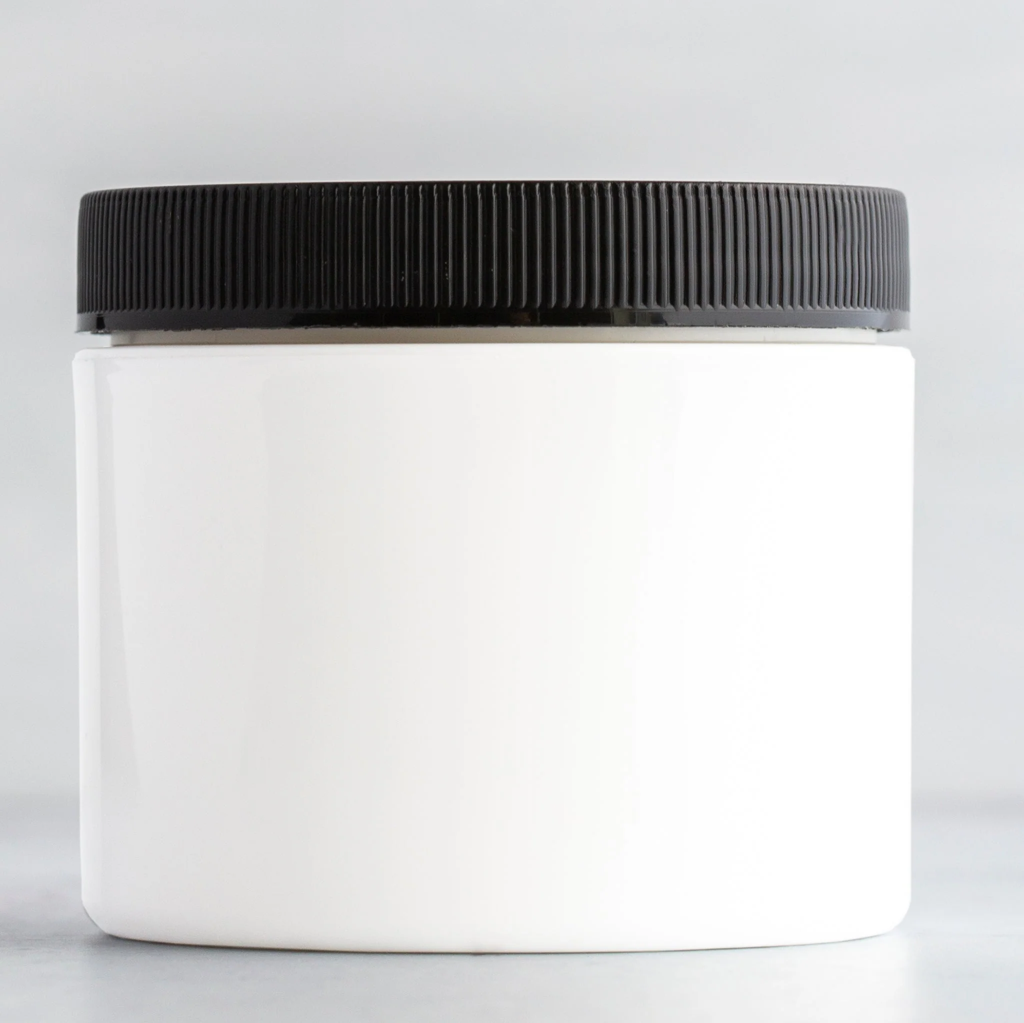 4 oz White Square Base Jar with 70-400 Neck - Image 2