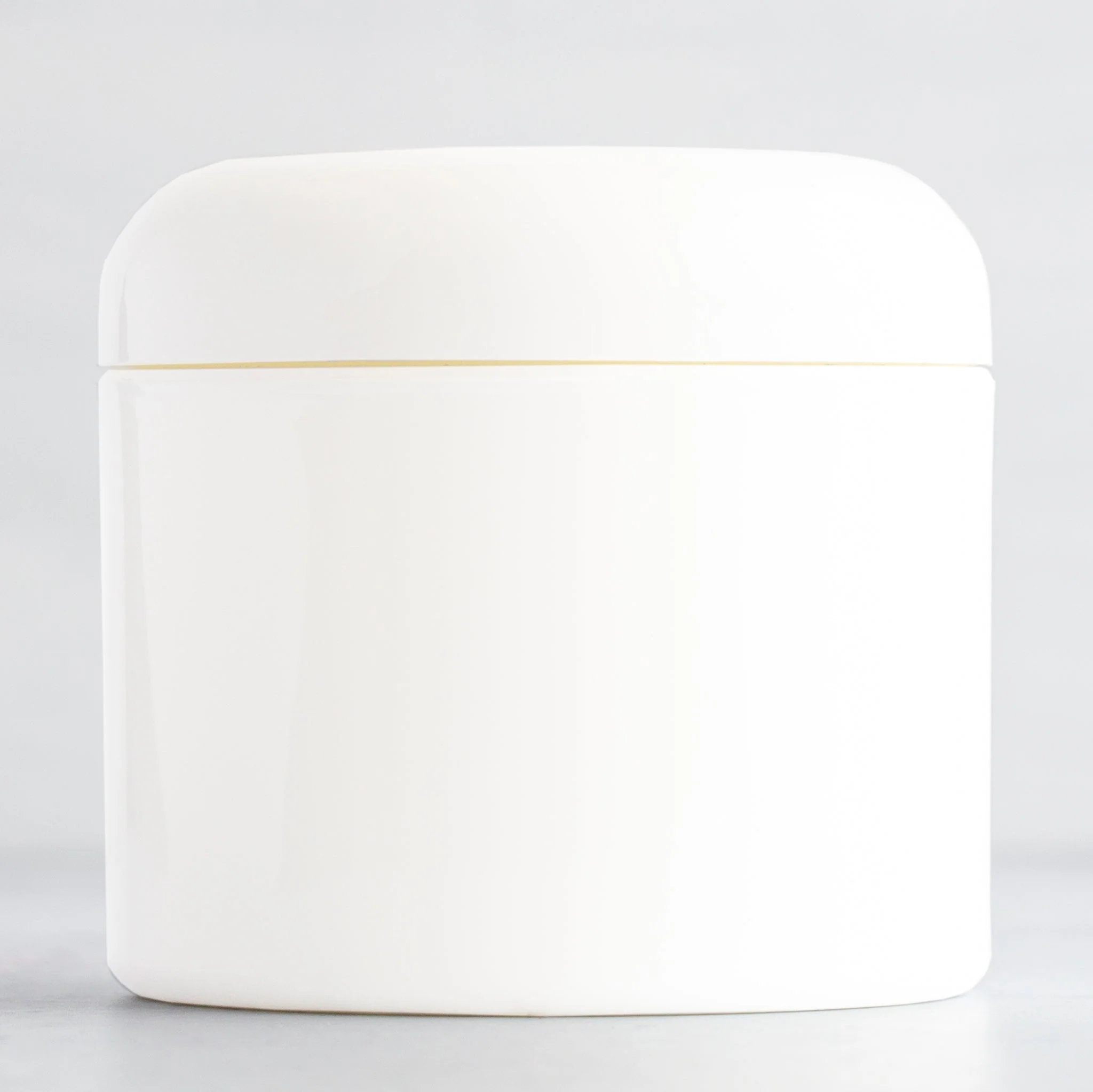4 oz White Square Base Jar with 70-400 Neck - Image 3