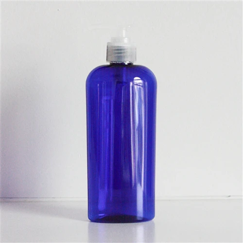 8 oz Blue PET Cosmo Oval with 24-410 Neck - Image 10