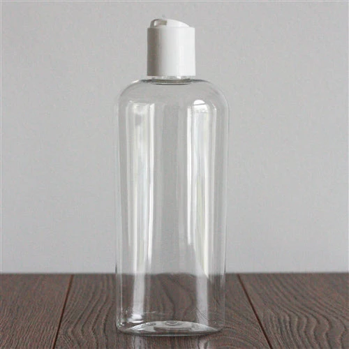 8 oz Clear PET Cosmo Oval with 24-410 Neck - Image 3