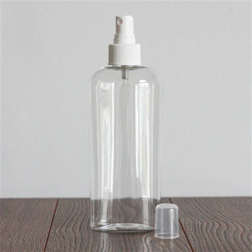 8 oz Clear PET Cosmo Oval with 24-410 Neck - Image 8