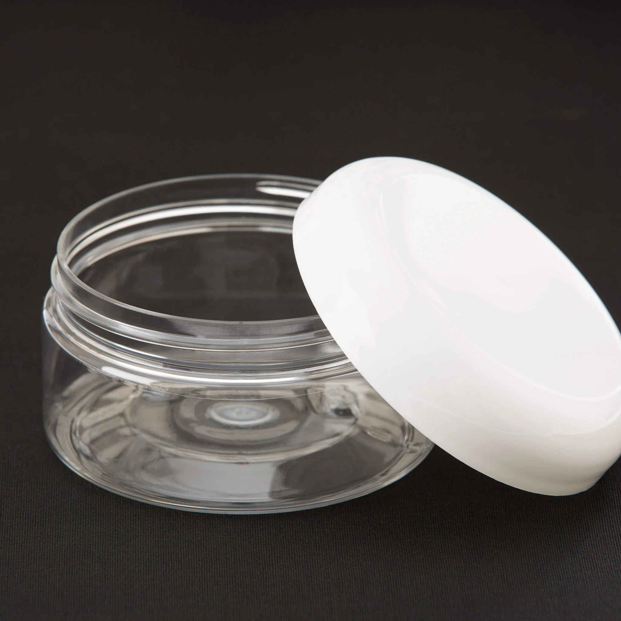 8 oz Clear Shallow Jar with 89-400 Neck - Image 3