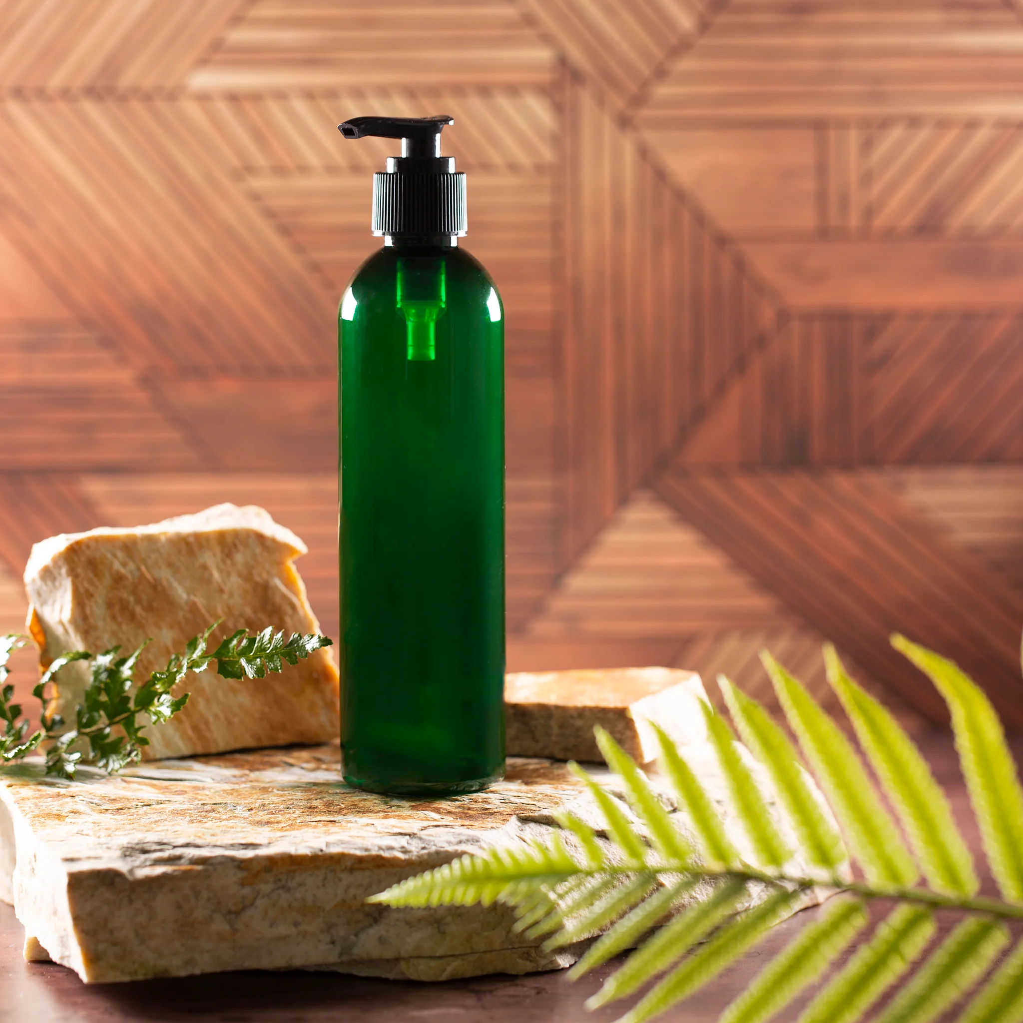 8 oz Green PET Bullet Bottle with 24-410 Neck - Image 12