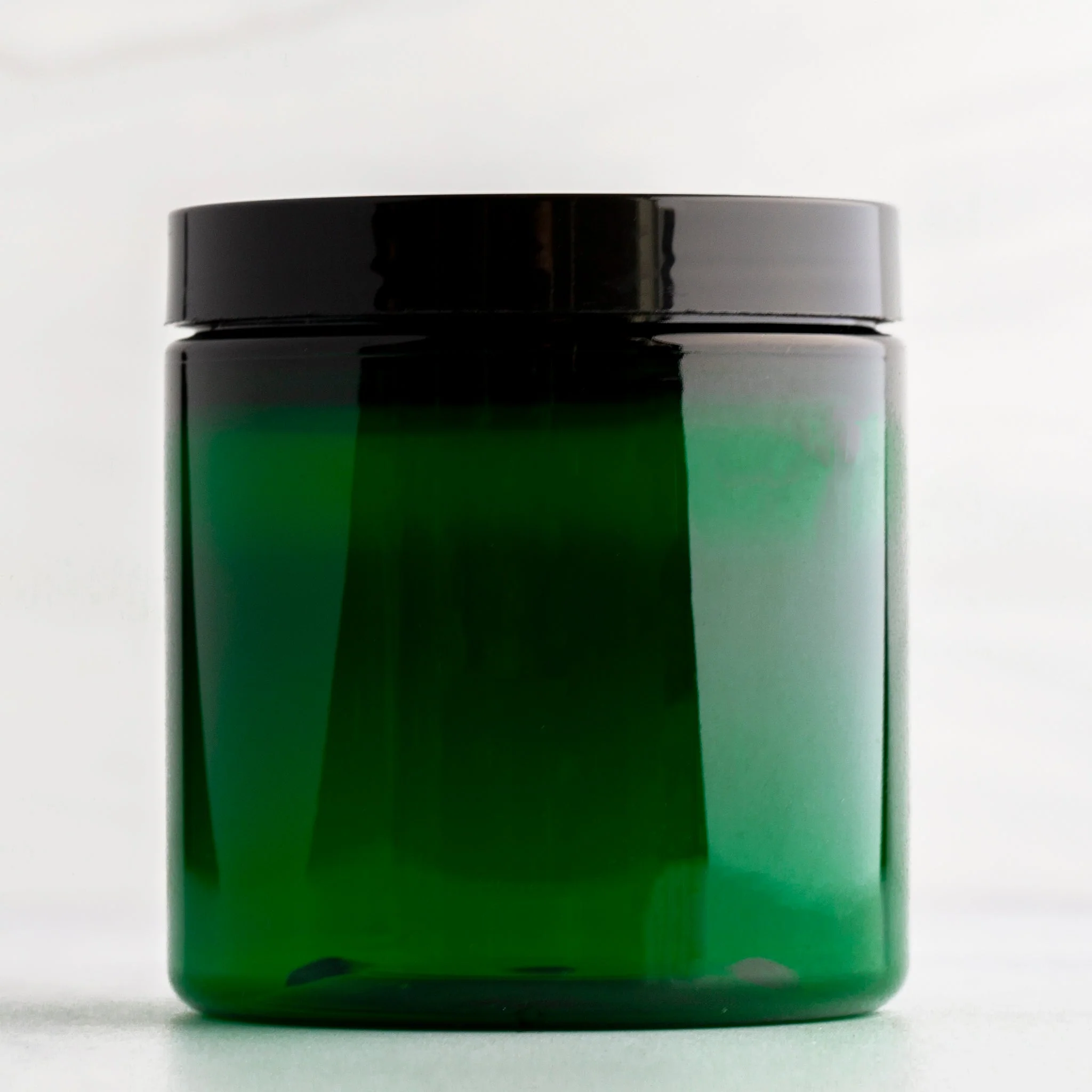 8 oz Green Straight Sided Jar with 70-400 Neck - Image 6