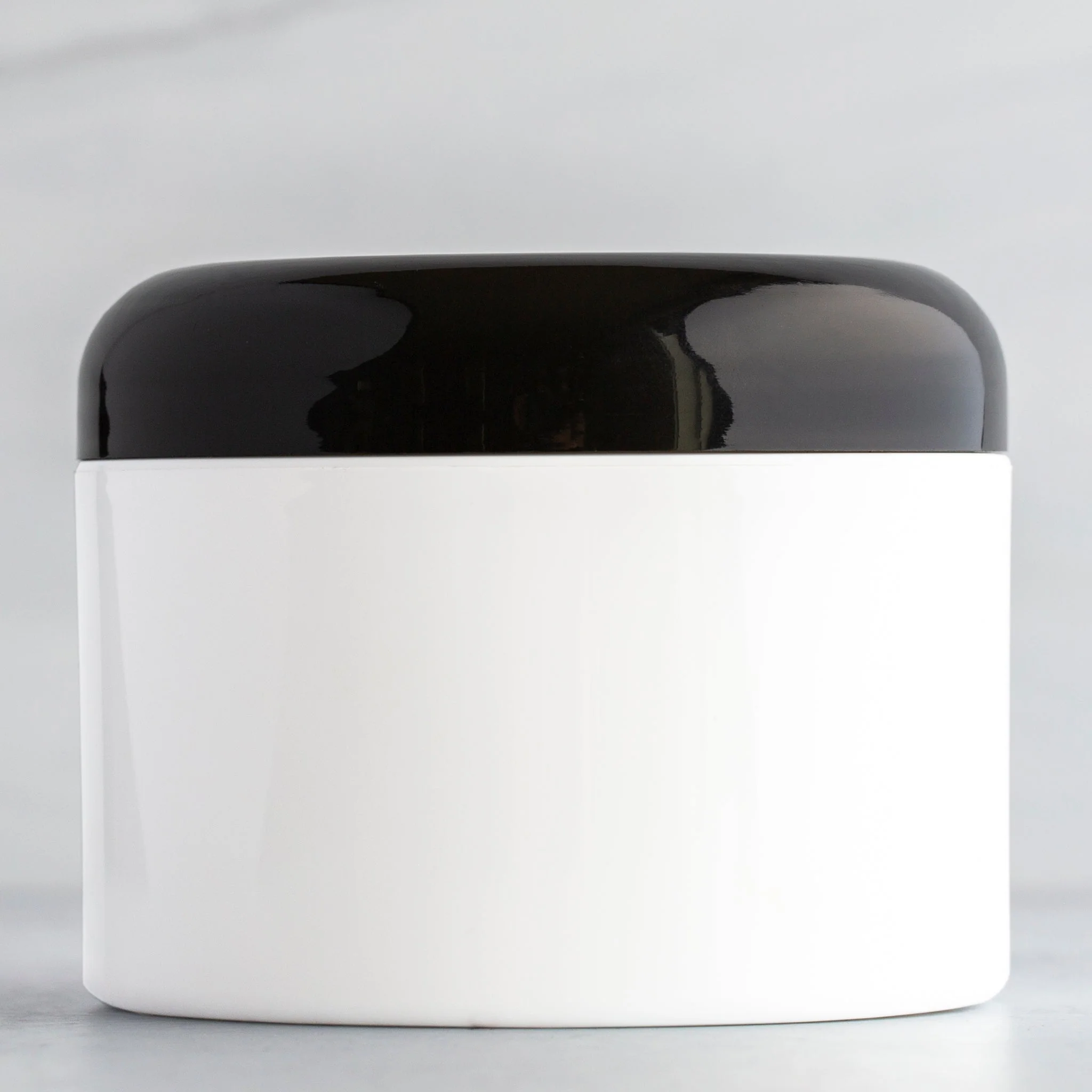 8 oz White Square Base Jar with 89-400 Neck - Image 5