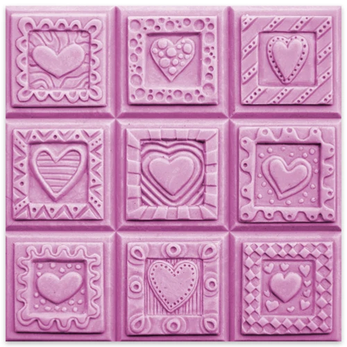 Crazy Hearts Tray Milky Way Soap Mold