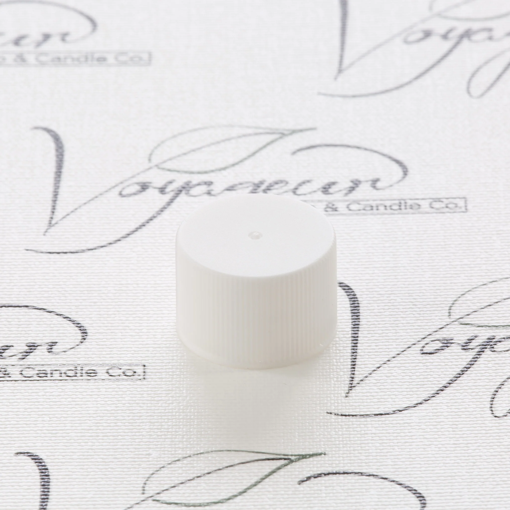 24-410 White Ribbed Screw Cap - Image 2