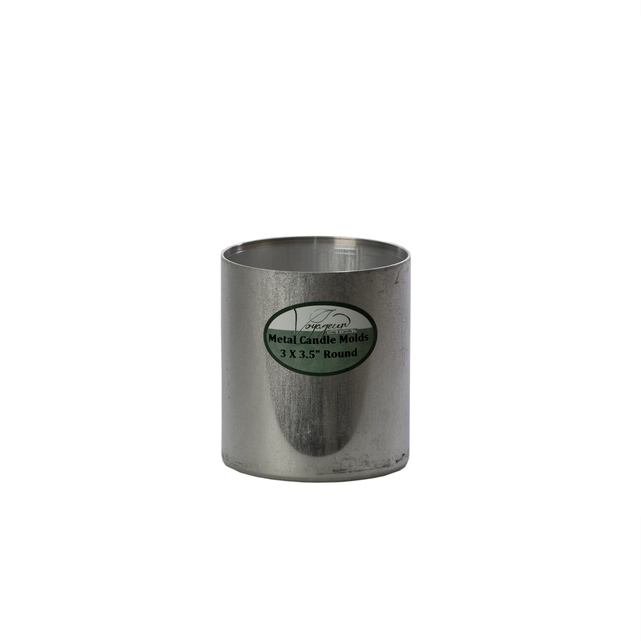 Round Metal Candle Mold 3 x 3.5"