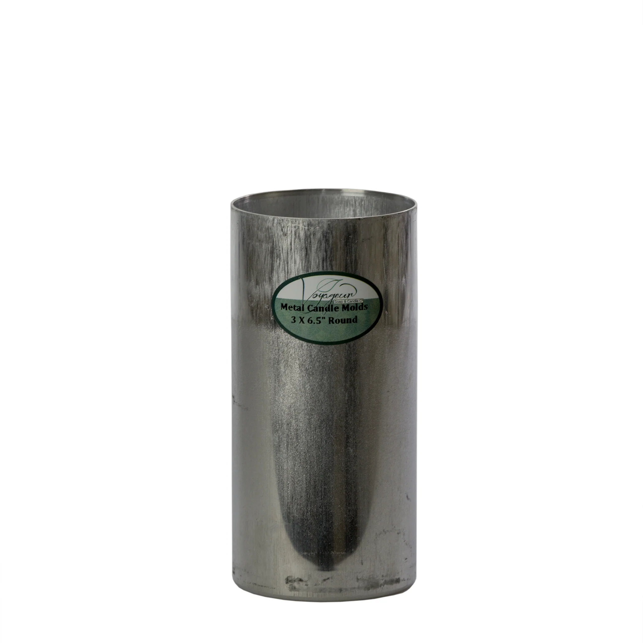 Round Metal Candle Mold 3 x 6.5"