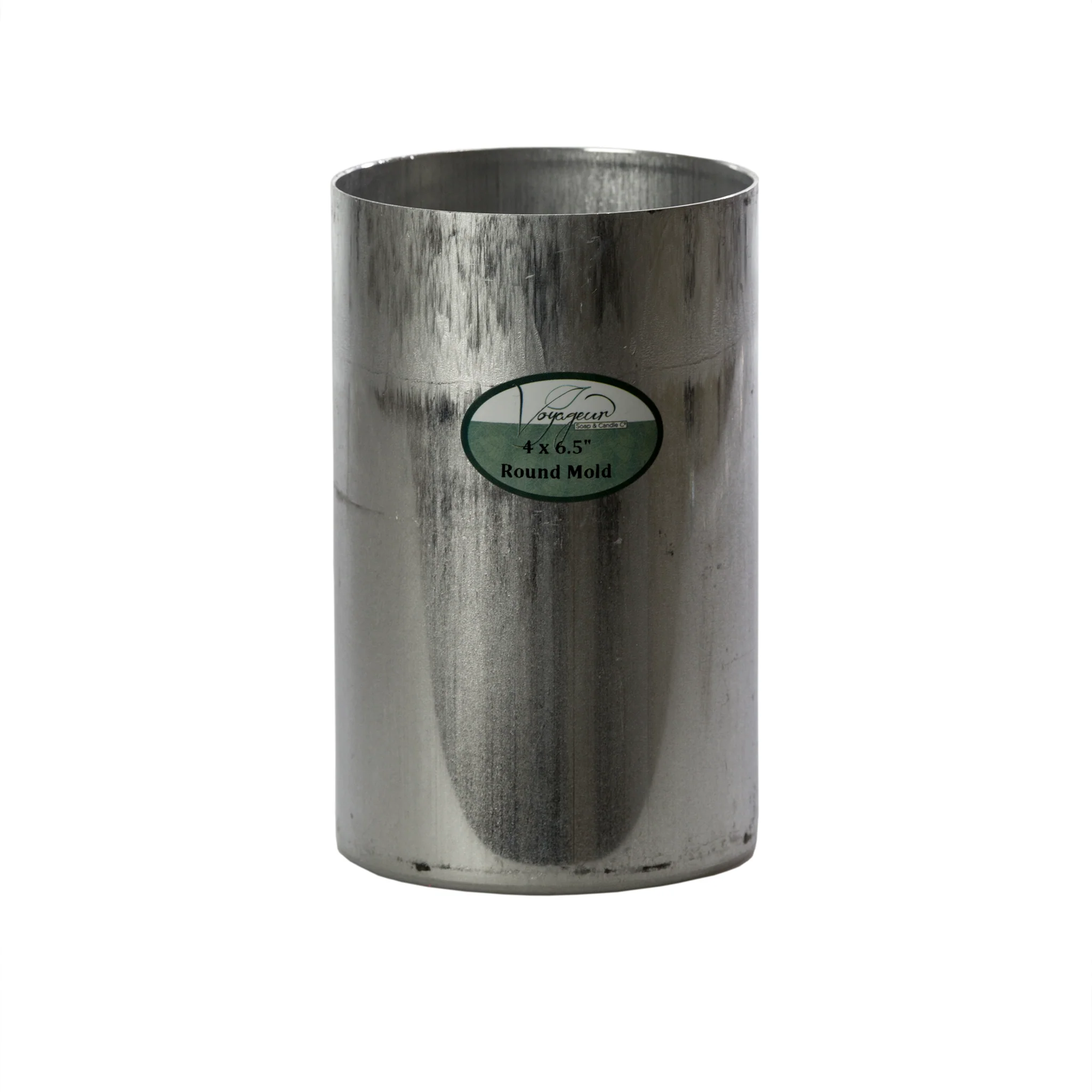 Round Metal Candle Mold 4 x 6.5"