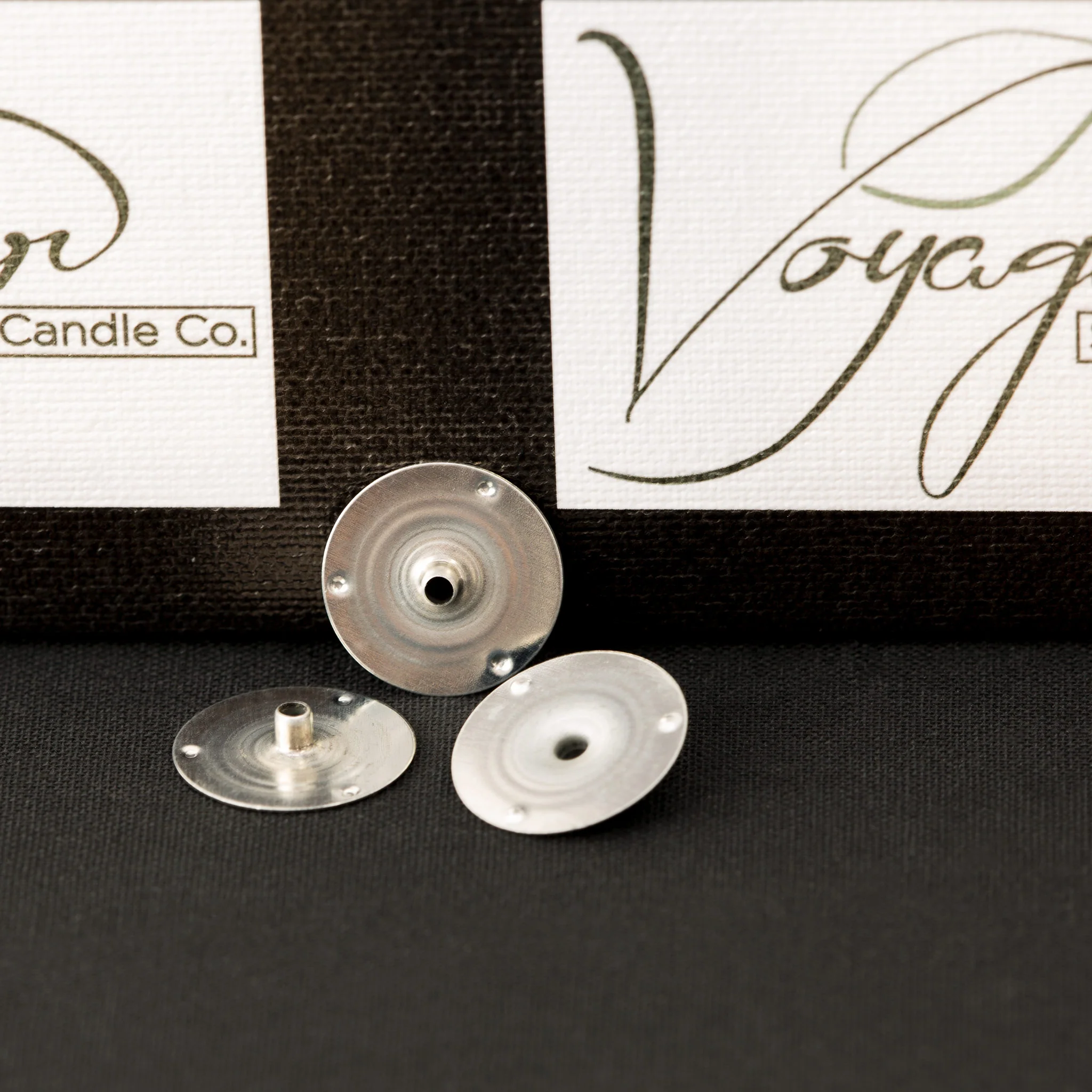 Round Metal Wick Tabs 20mm